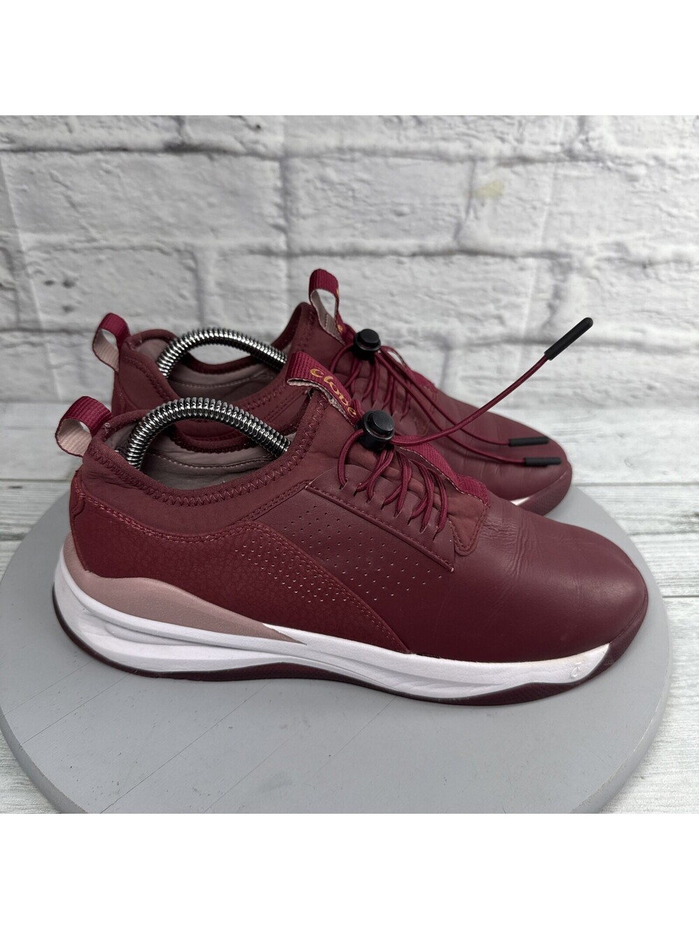 Clove Royal Maroon Sneakers Nurse Comfort Healthcare Bungee Lace Women’s 8.5